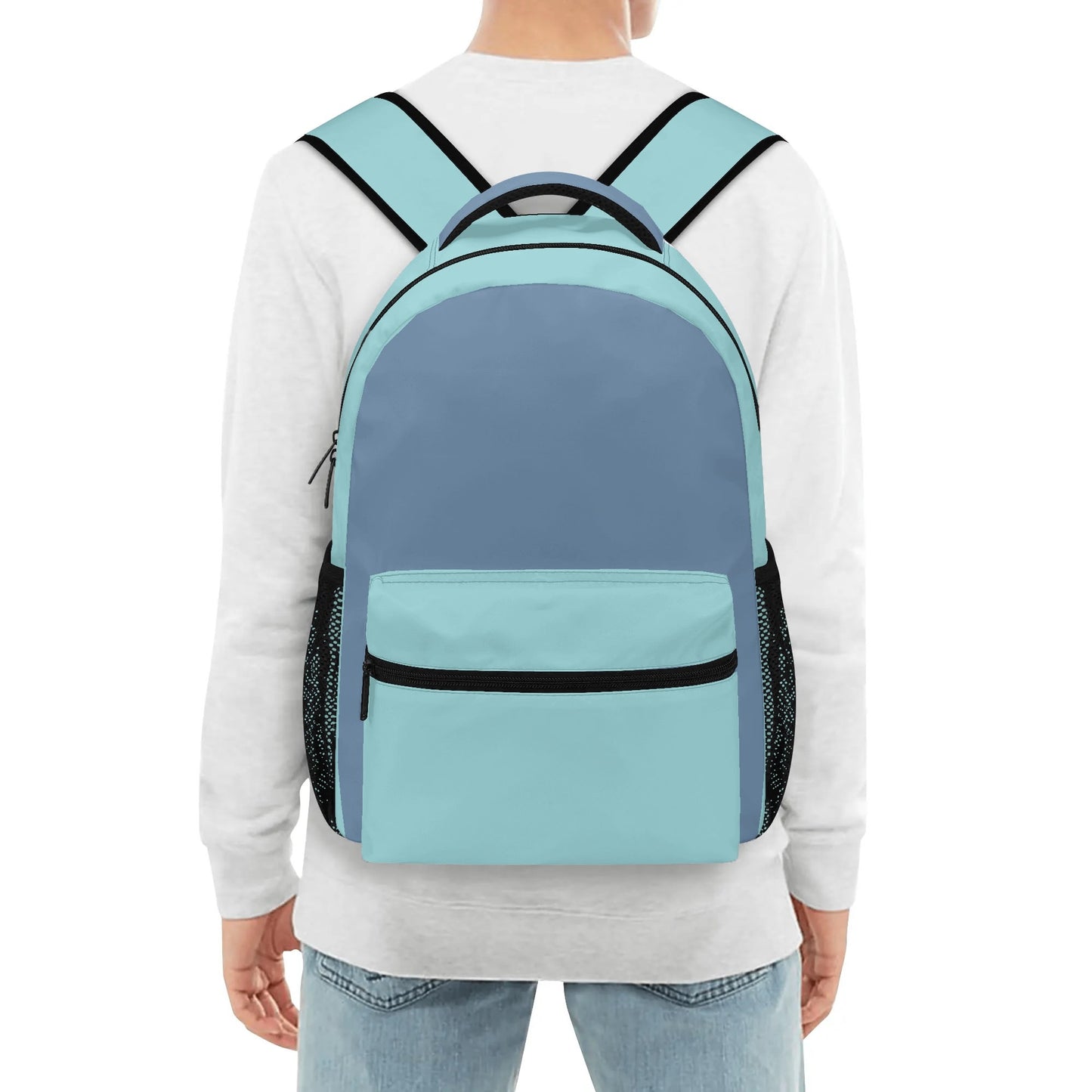 Teal Casual School Backpack