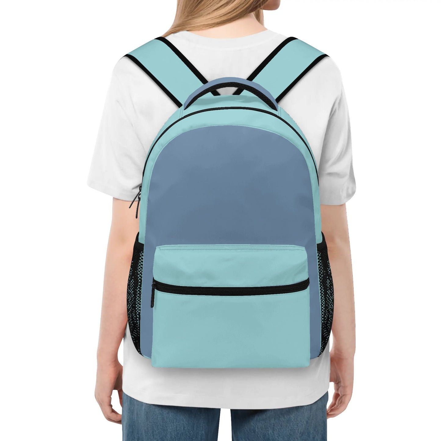 Teal Casual School Backpack