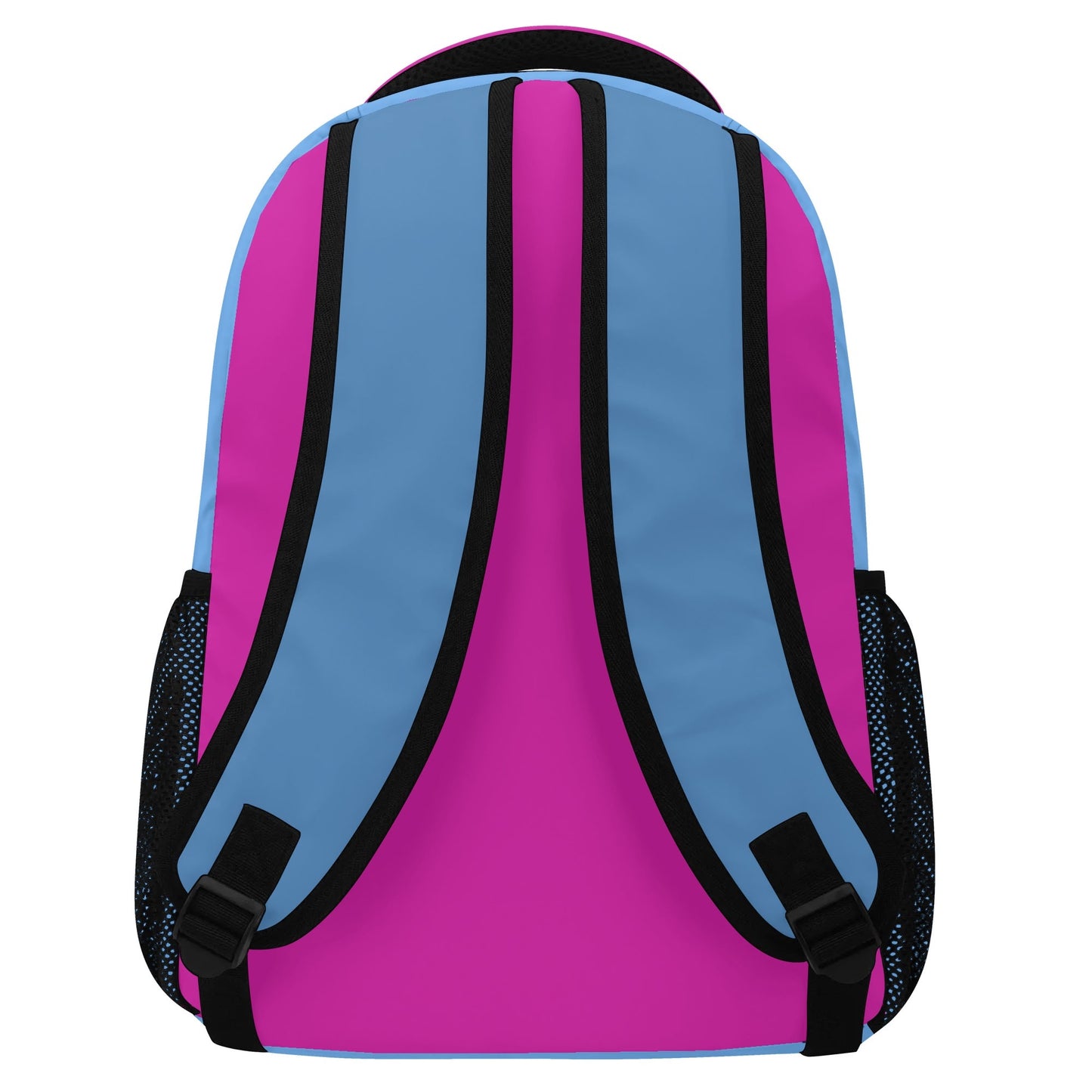 Purple & Sky-Blue Casual School Backpack