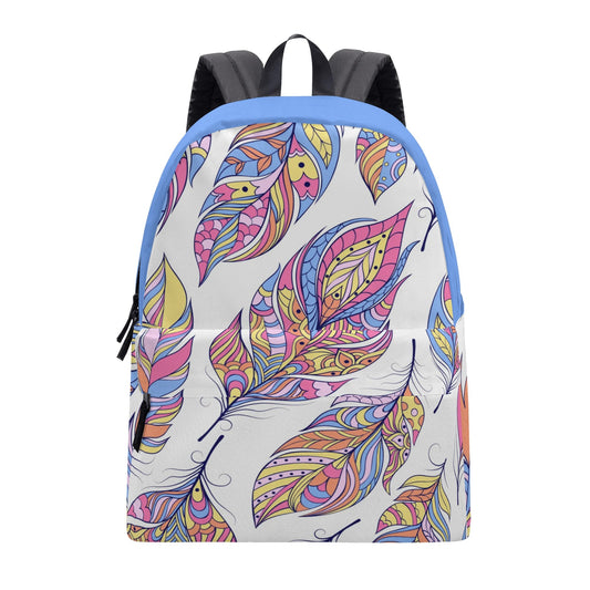 Feather Print Backpack