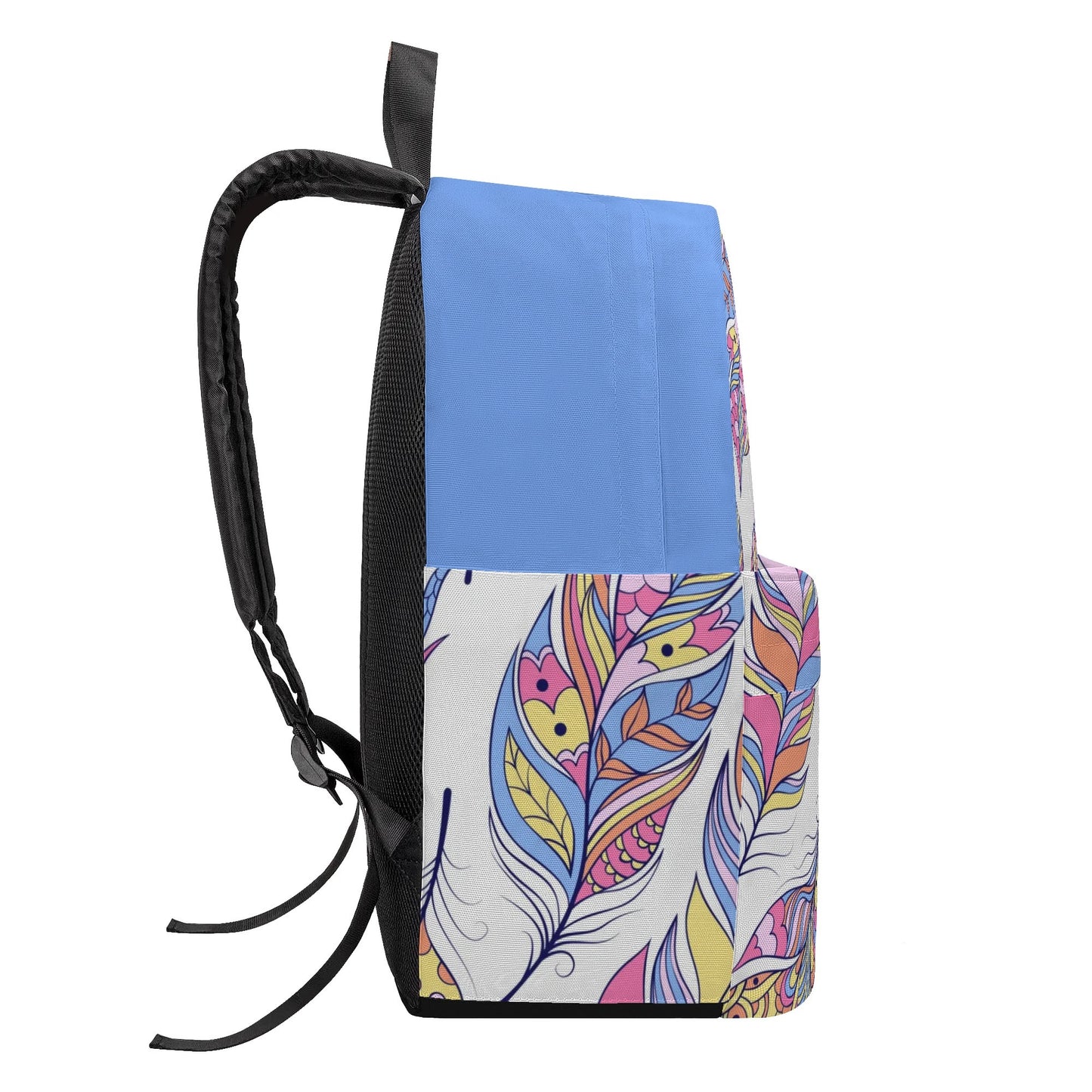 Feather Print Backpack