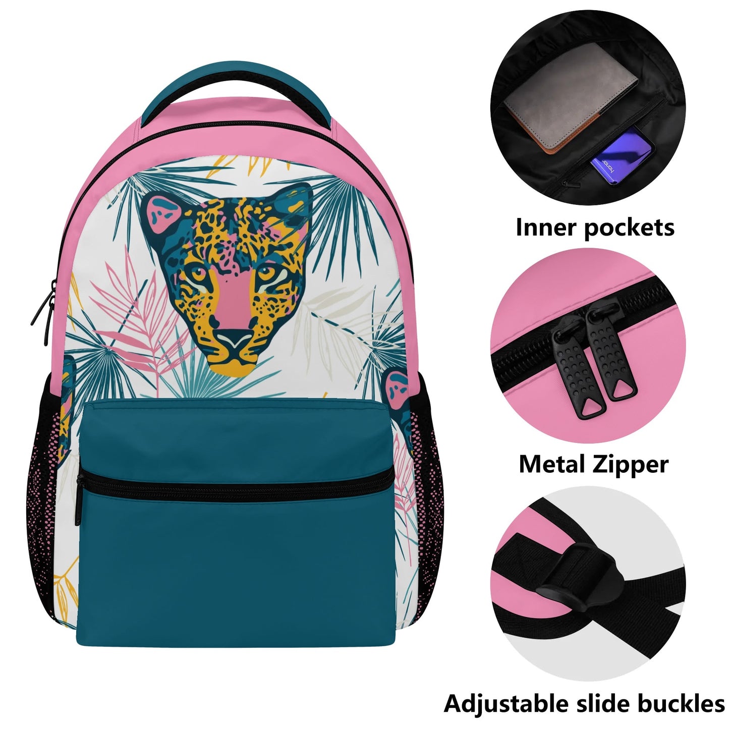 Cheetah Casual School Backpack