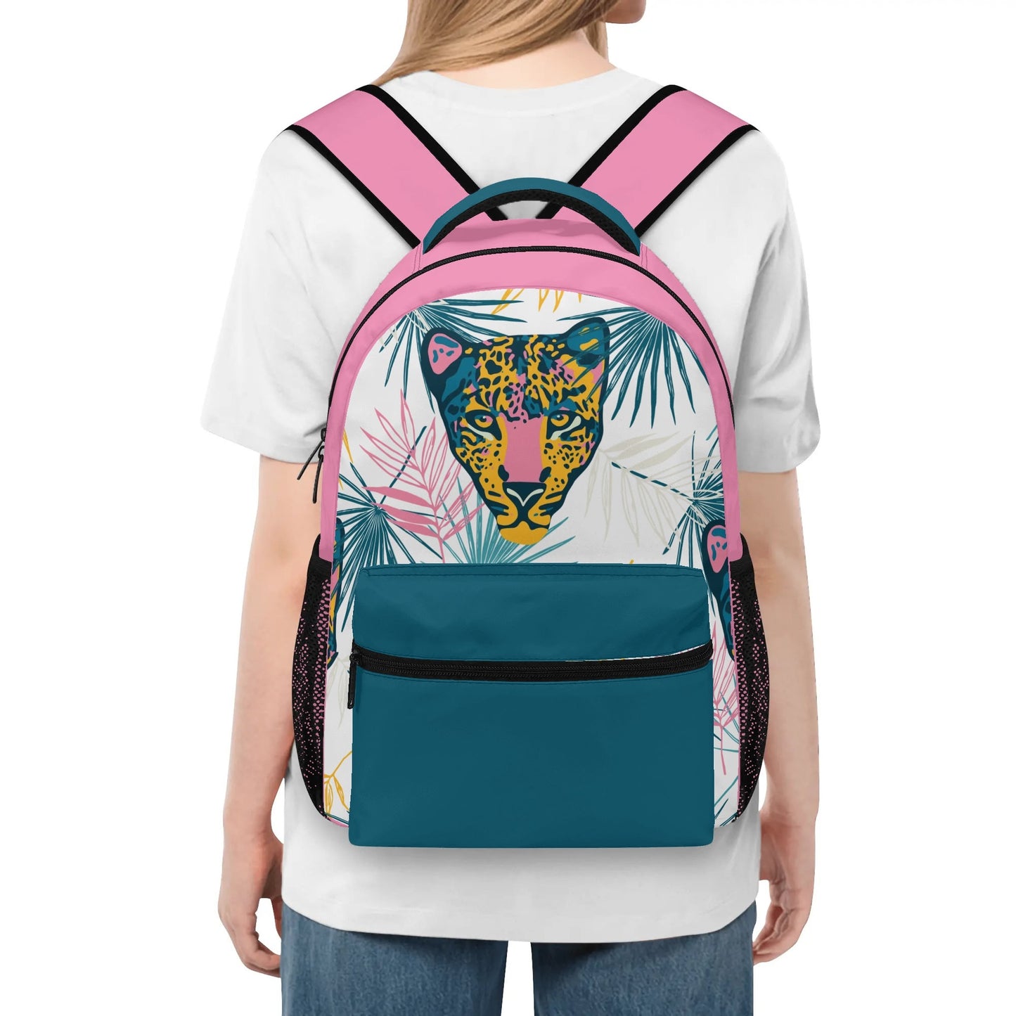 Cheetah Casual School Backpack