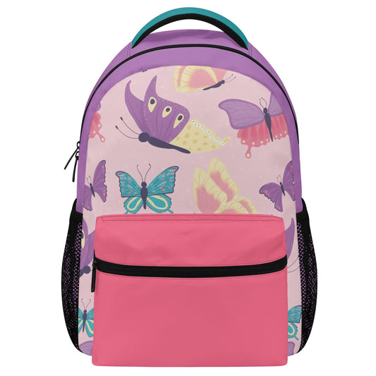 Butterfly Casual School Backpack