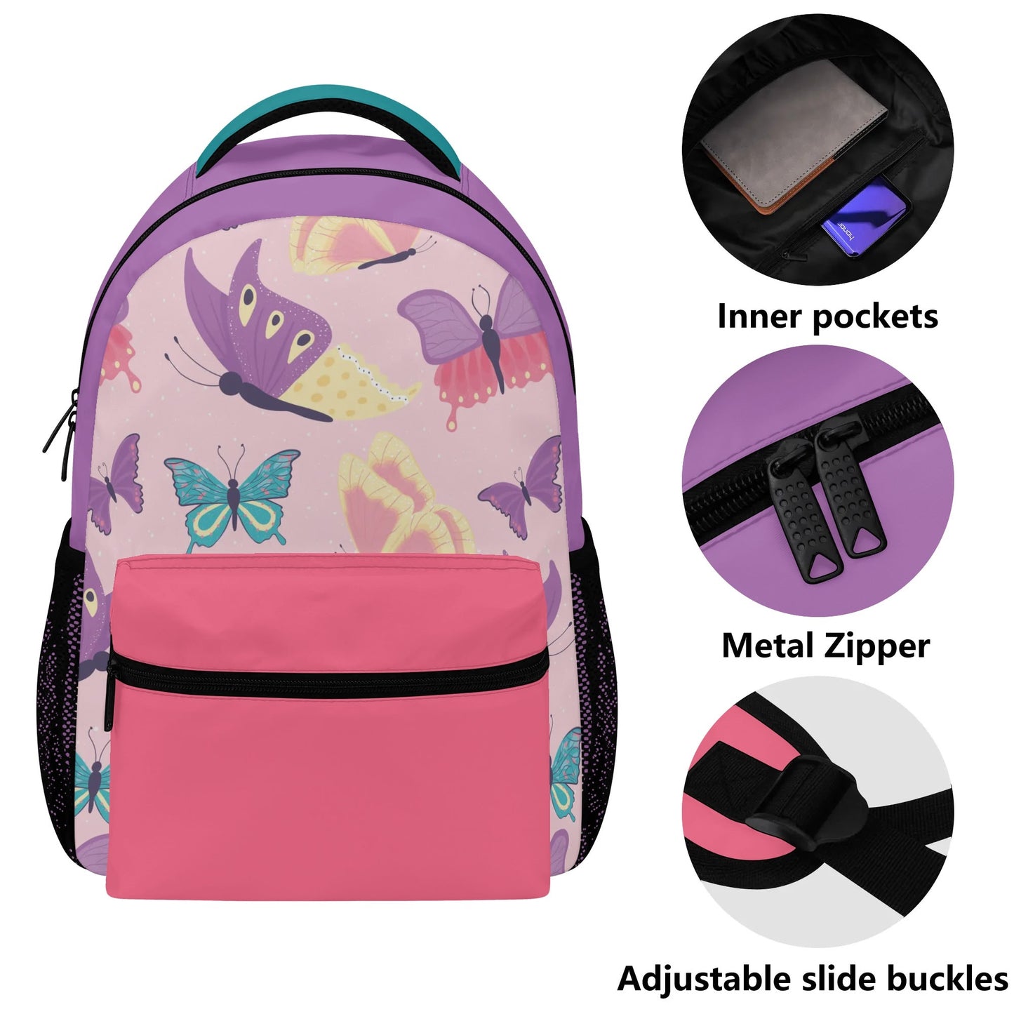 Butterfly Casual School Backpack