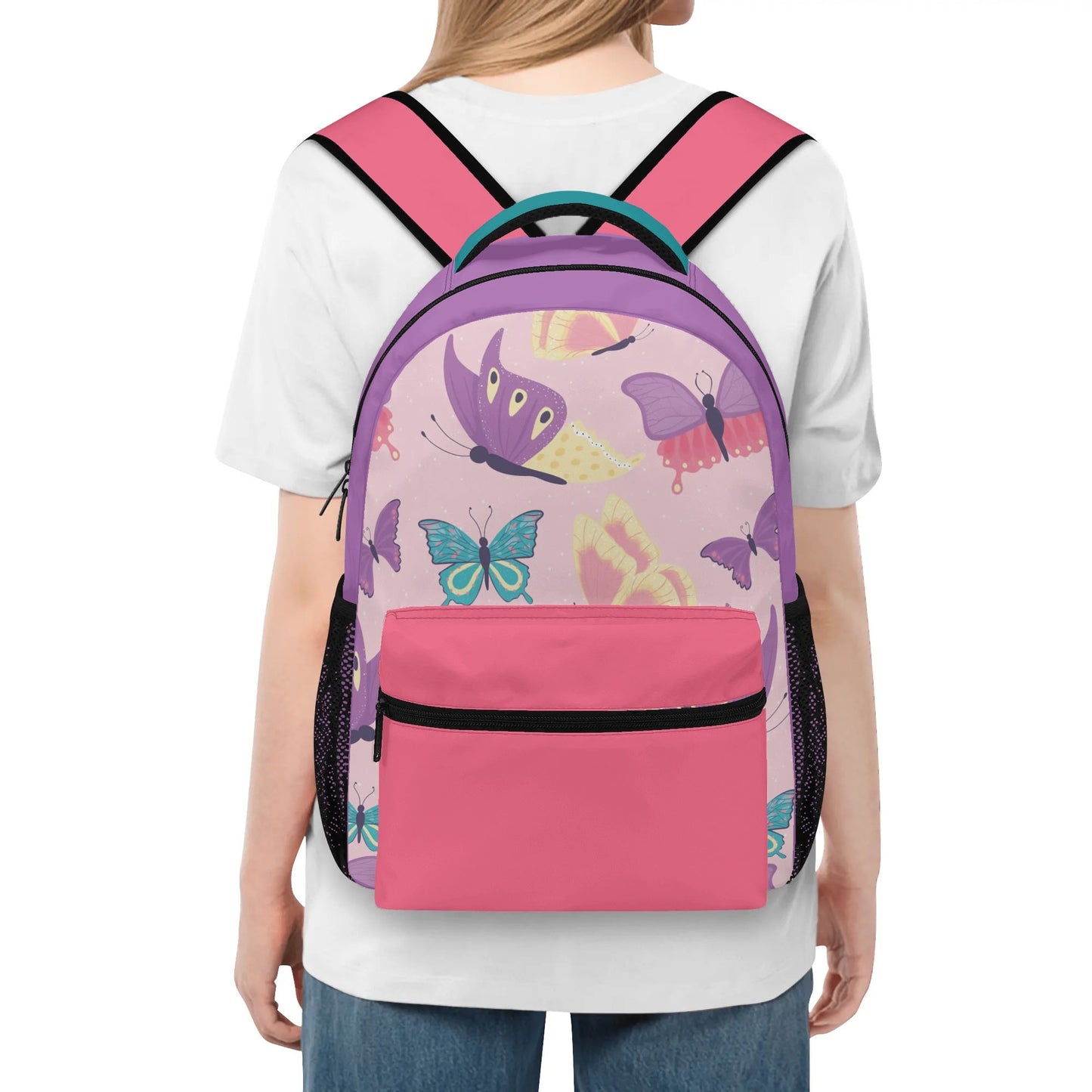 Butterfly Casual School Backpack