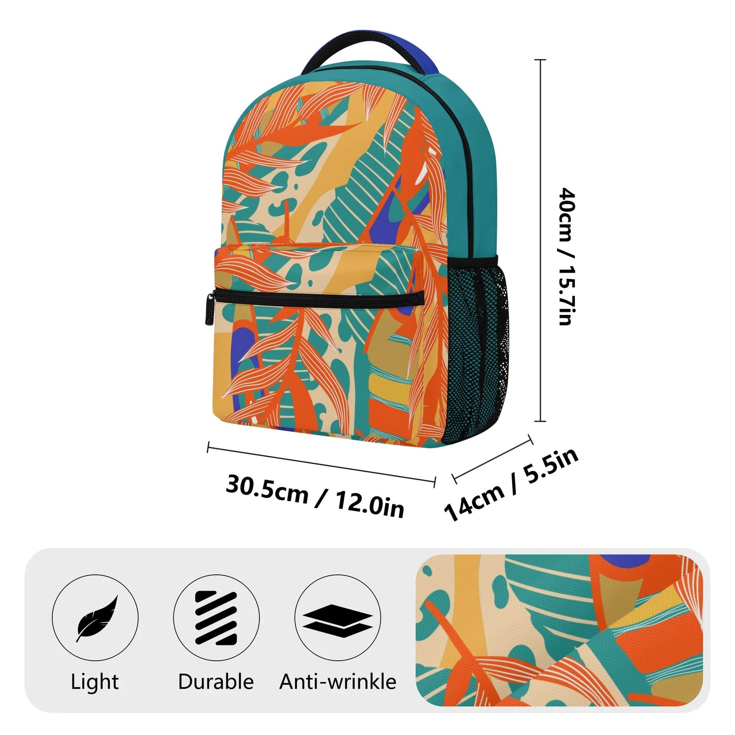 Wild Style Casual School Backpack