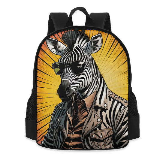 Zesty Zebra 13 Inch Kids School Backpack