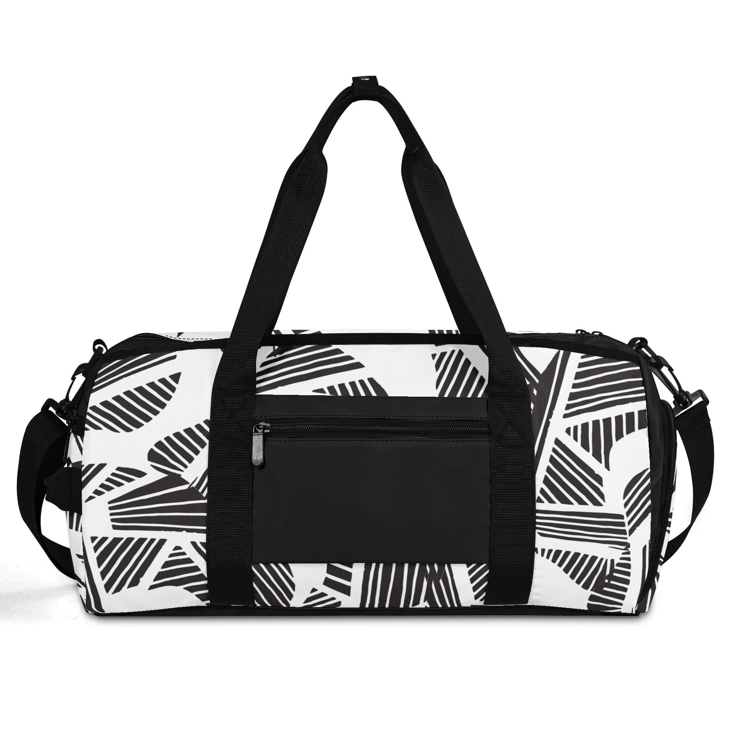 Black & White Abstract Fashion Luggage/Gym/Duffle Bag