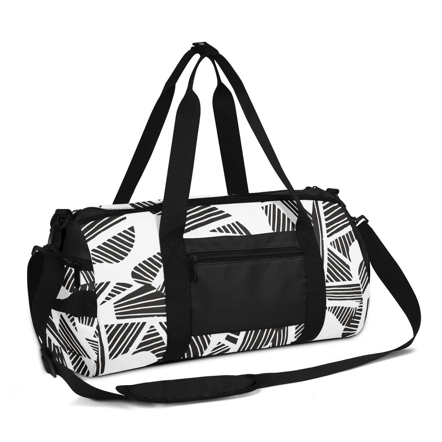 Black & White Abstract Fashion Luggage/Gym/Duffle Bag