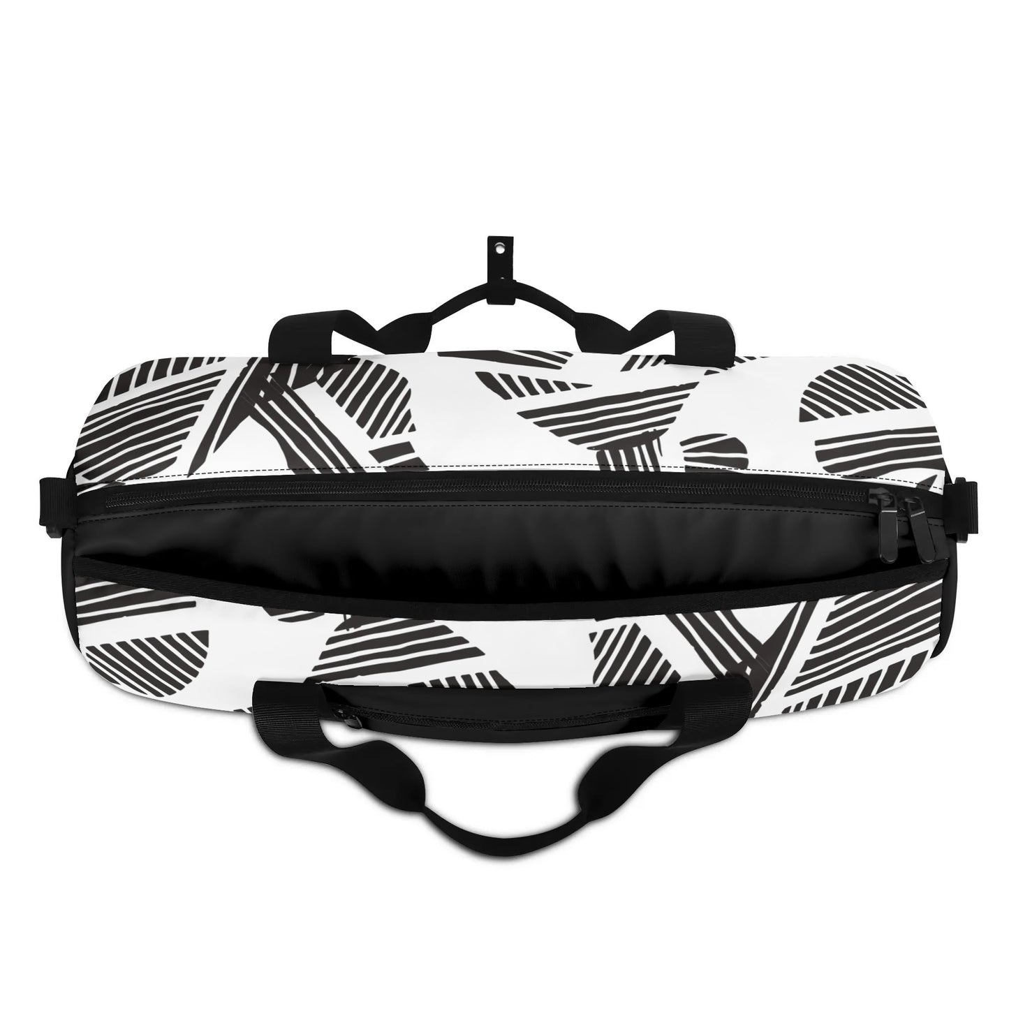 Black & White Abstract Fashion Luggage/Gym/Duffle Bag