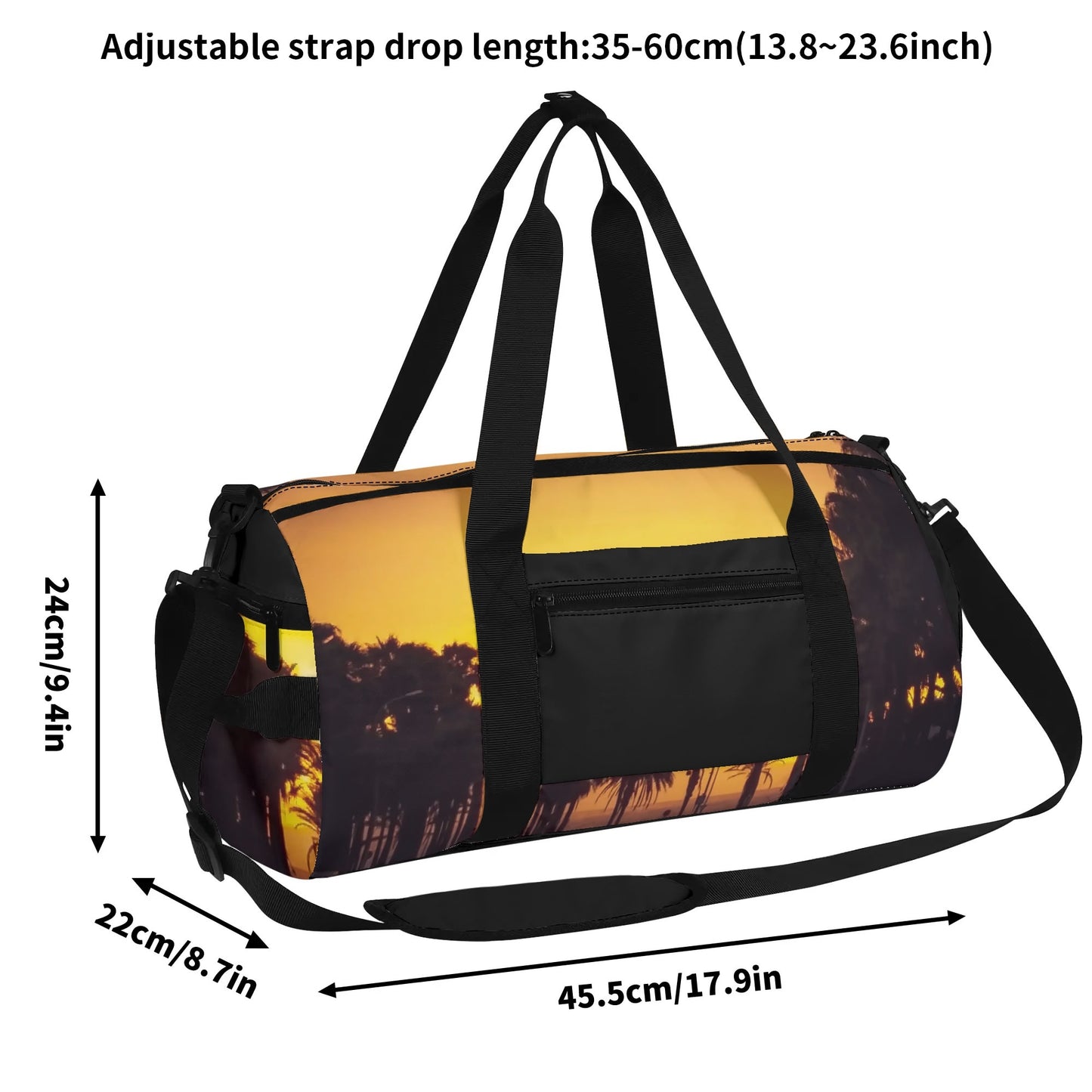 Golden Sunset Fashion Luggage/Gym/Duffle Bag