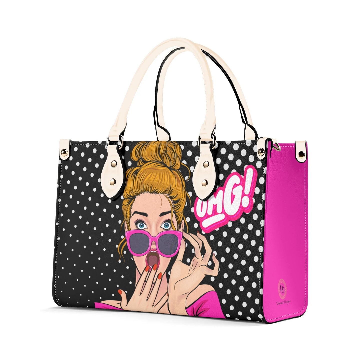 Comic OMG Leather Handbag