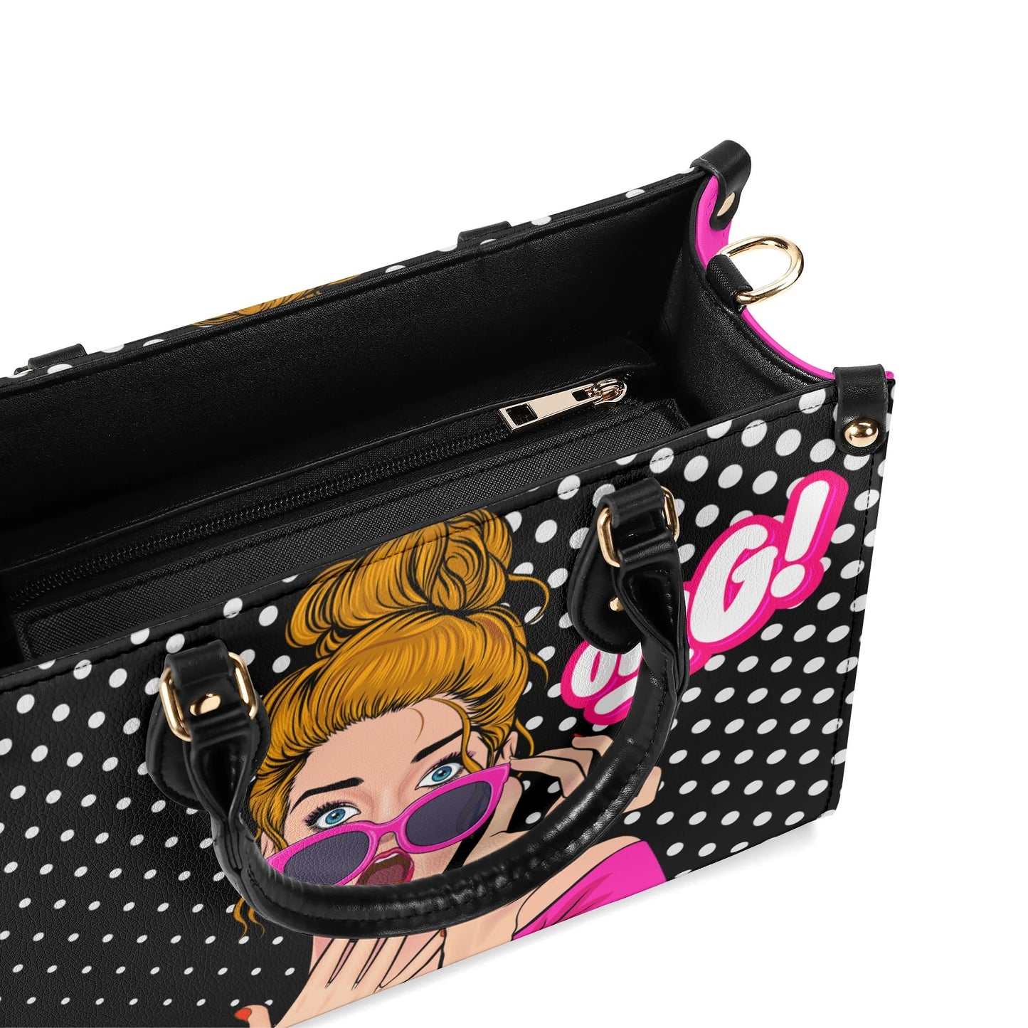 Comic OMG Leather Handbag