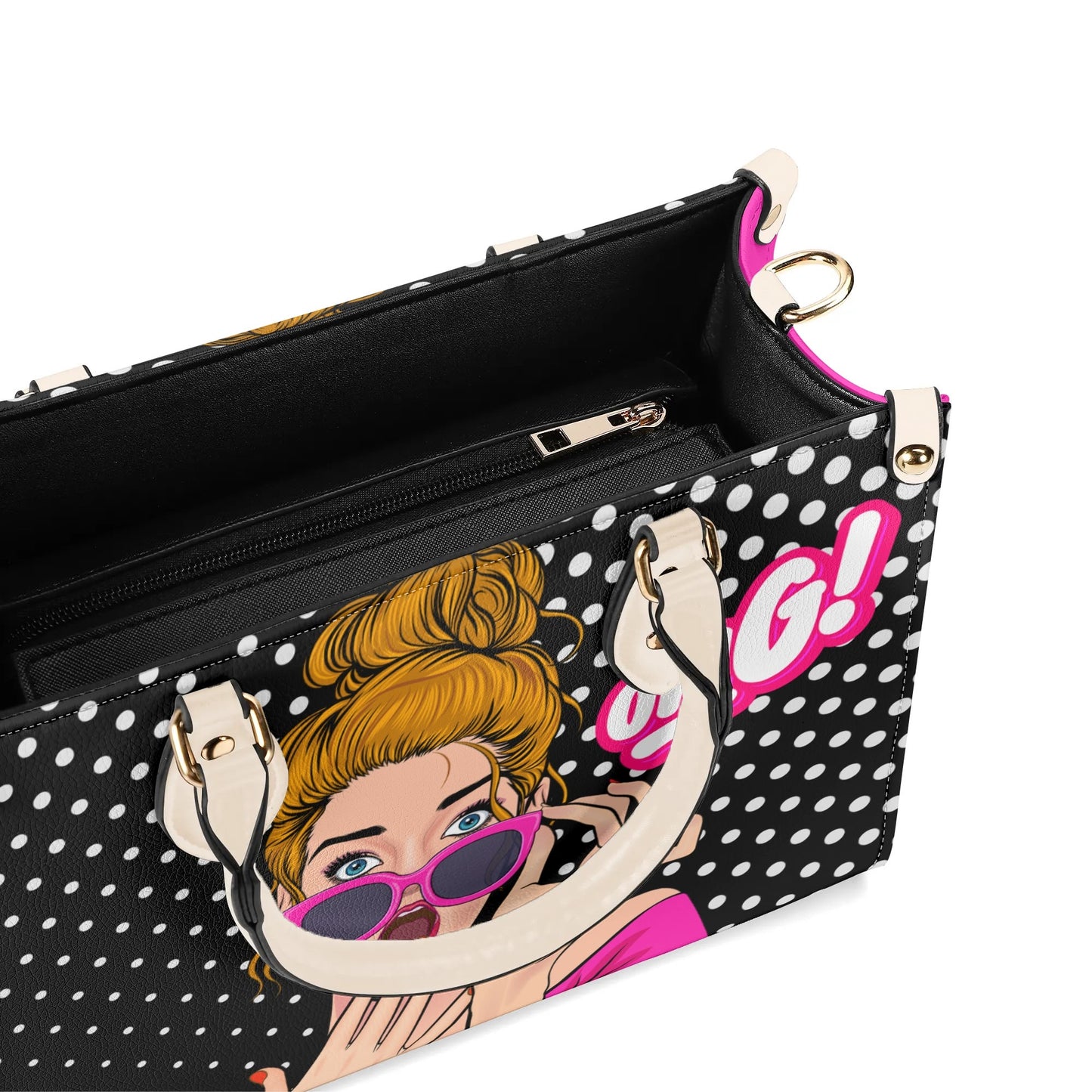 Comic OMG Leather Handbag