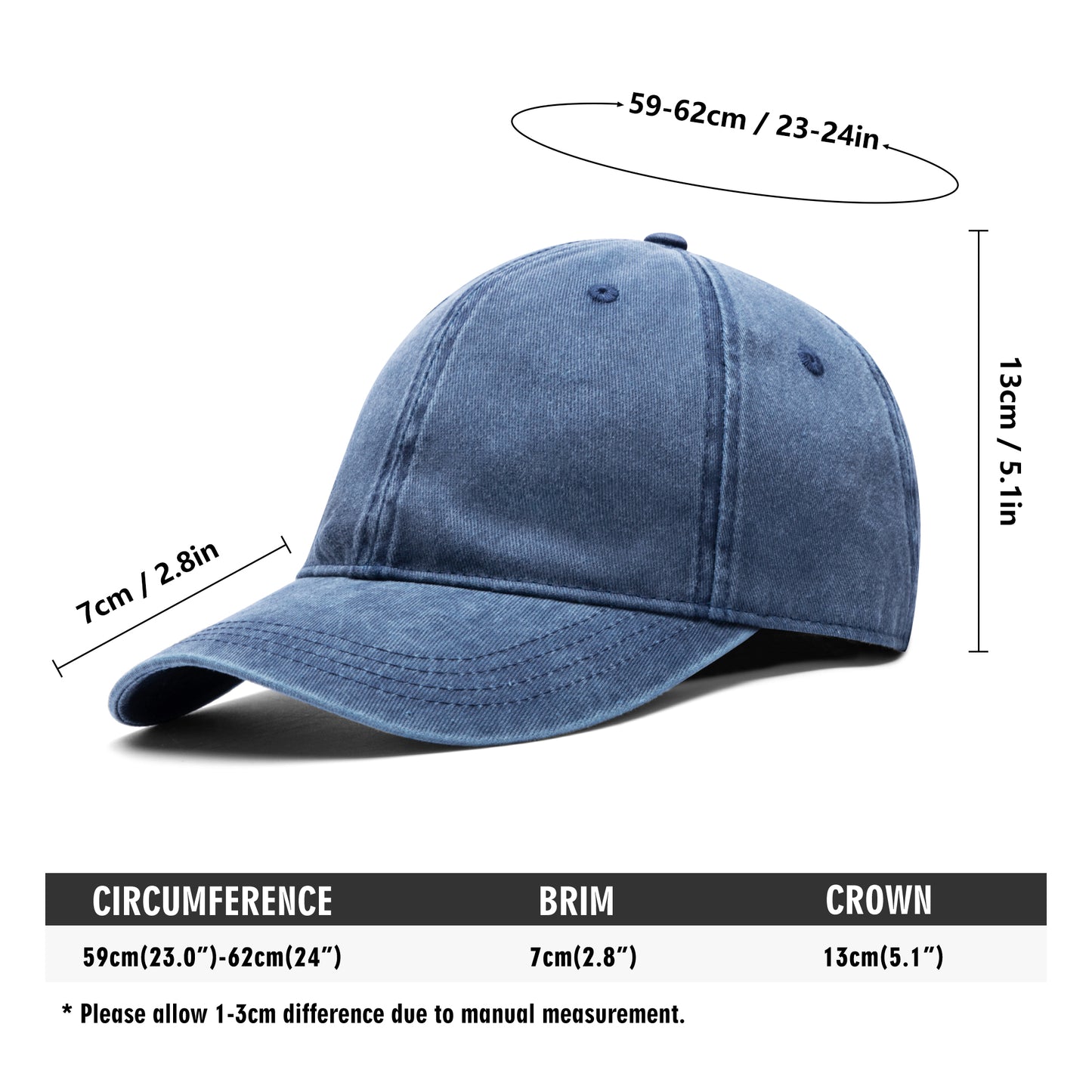 FAITH Embroidered Denim Baseball Cap