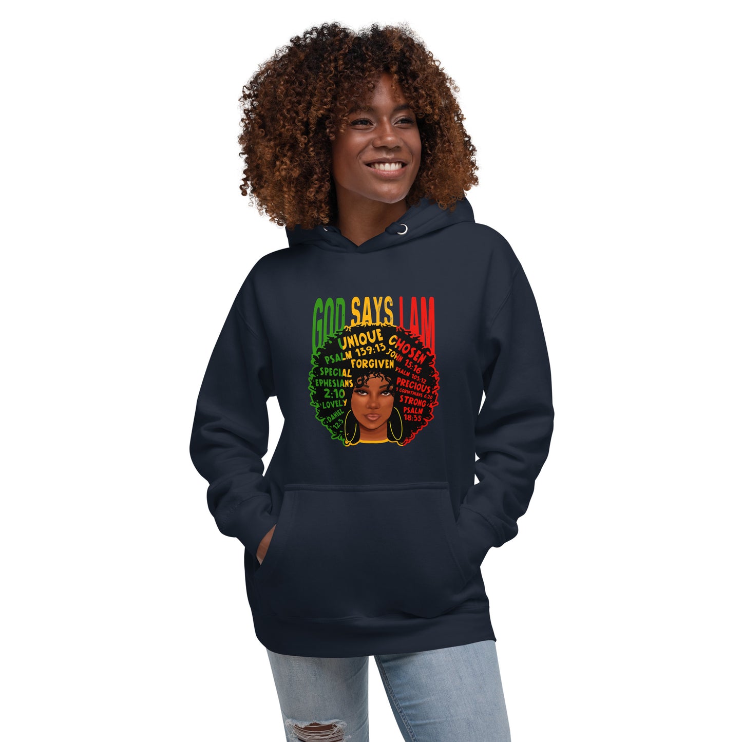 Unisex God Says I Am Hoodie