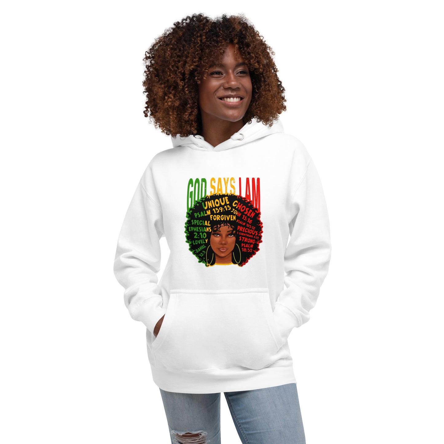 Unisex God Says I Am Hoodie