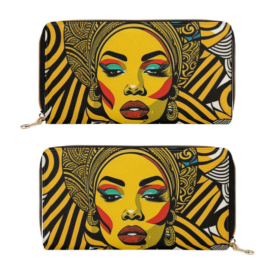 African Queen Zipper Purse/Wallet