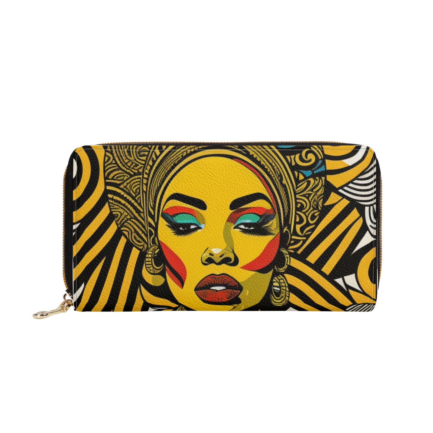 African Queen Zipper Purse/Wallet